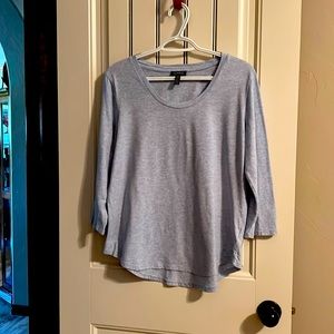 Jones New York soft blue top.
